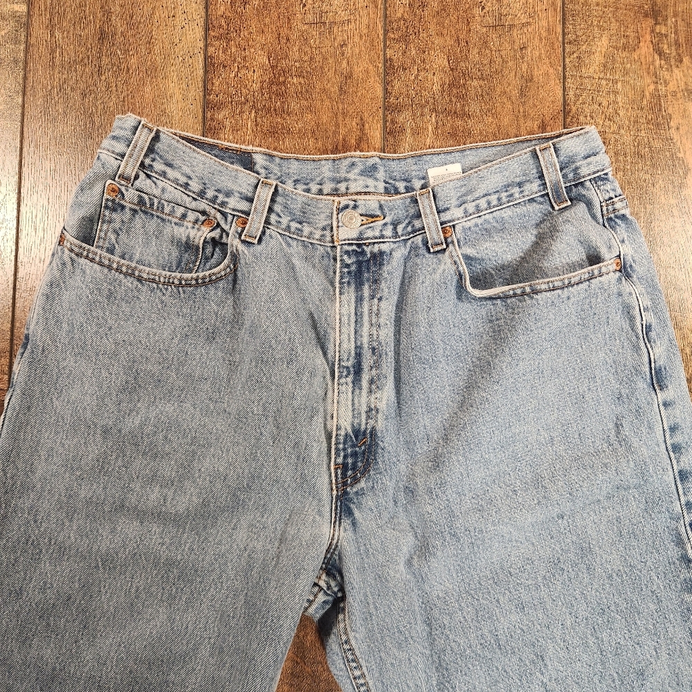 Vintage Levis 550 Jeans Men 36x30 Blue Relaxed Tapered Light Wash Tag 38x30 Y2K - Picture 5 of 11